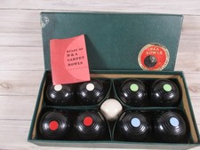 Vintage B &A Indoor Bowls. The