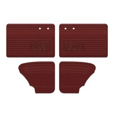 Door Card Set w Pockets Red