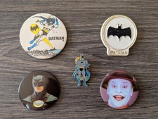 Vintage Batman Plastic Button