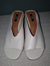 ladies M&S Ivory Cream Leather