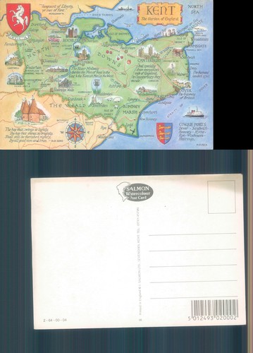Map kent england - kent, ltd