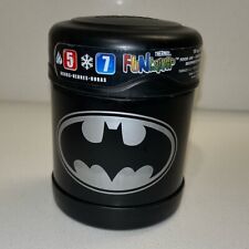 Batman Black Thermos Funtainer Stainless Steel Insulated Food Jar 10 oz
