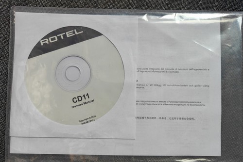 Rotel cd11 manual - rotel,