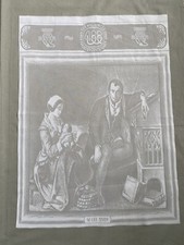 Vintage Samuel Lee Souvenir 1589-1989 Machine Lace Fabric Knitting Frame 4Centen