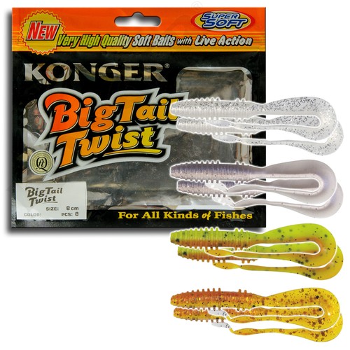 8cm soft lure curly tail - 8cm,