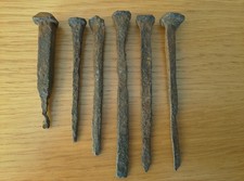 VARIOUS OLD HAND MADE WROUGHT IRON NAILS