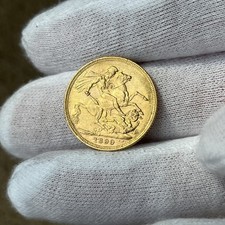 1899 Gold Sovereign Coin Queen