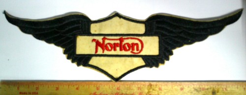 Norton back patch vintage
