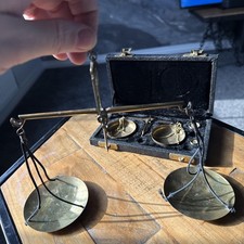 2x Antique Vintage Brass