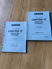 Original Rowe AMi LaserStar 2 CD Jukebox Manual 1 & 2