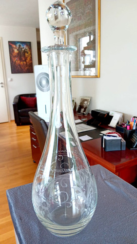 Large glass carafe - carafe, /