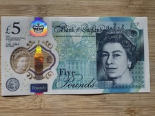 1 Early Issue British 5 Pound