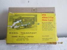 4mm   EAMES MODEL TRANSPORT  1934 ALBION 2 TON MOTOR LORRY   METAL KIT see des.