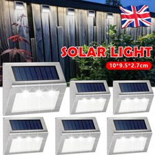 LED Solar Sensor Flood Lights Wall Outdoor Garden Path Fence Lamp Security
