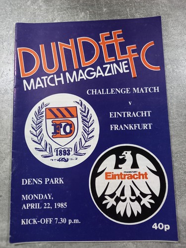 Dundee home programmes 1982 - home,