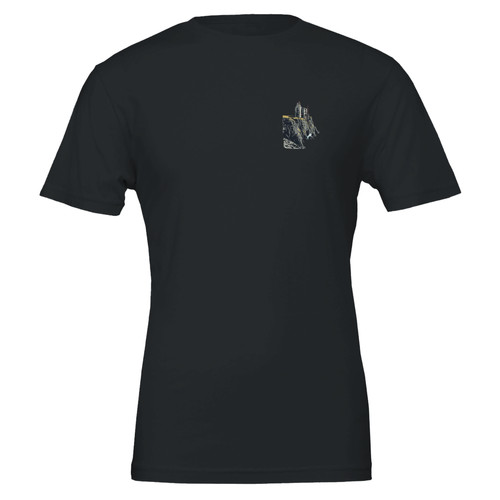 Cornish tin mine cliff shirt - tin,