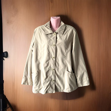 Ladies EWM Classics Beige Taupe Coat Showerproof Mid Length Size 16 BNWOT