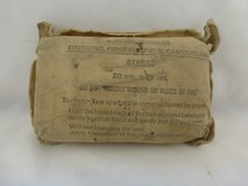 Post WW2 NATO Joint Services Dressing First Aid Field Camouflaged Sterile