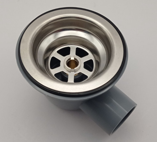Angled sink waste outlet - outlet, for