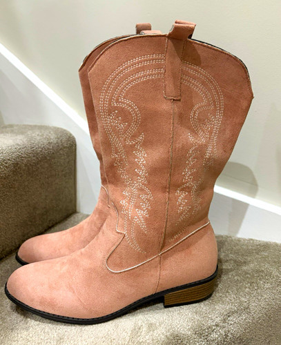 Women pink suede western - women’s,