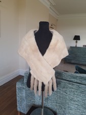 Mink Stole Cape Shawl Scaff