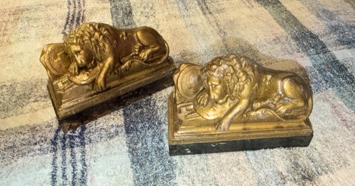 Vintage swiss sleeping lion - vintage,