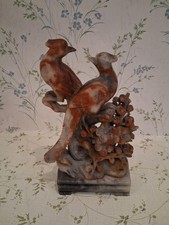 Chinese Soapstone Chinese Carving Birds 