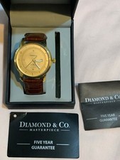 DIAMOND AND CO MENS WATCH MASTERPIECE TMG6063 NEW
