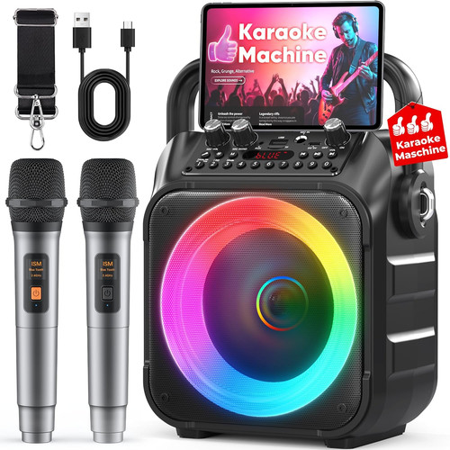 Karaoke machine mics - machine,