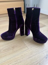 Prada Purple Velvet Platform