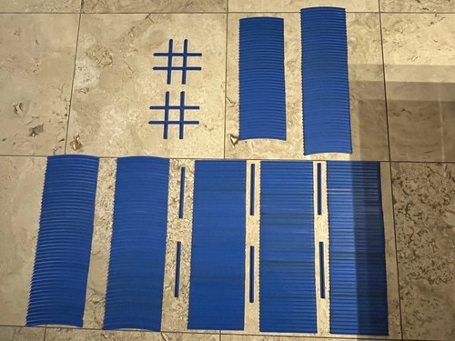 Vintage lego blue train track - lego,
