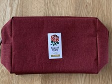 New Without Tags England Rugby Club First XV Red Pouch Toiletry Bag