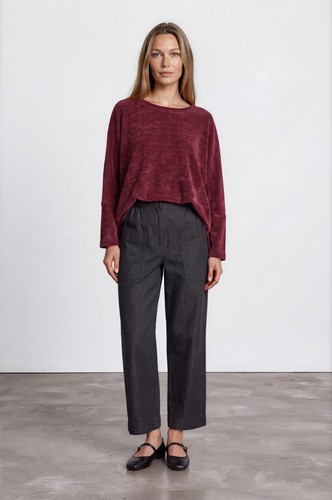 Maroon oversized velvet feel - maroon,