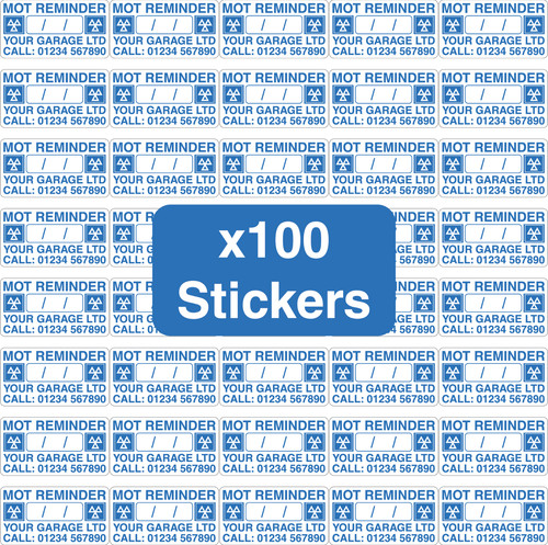 Mot reminder sticker - reminder,