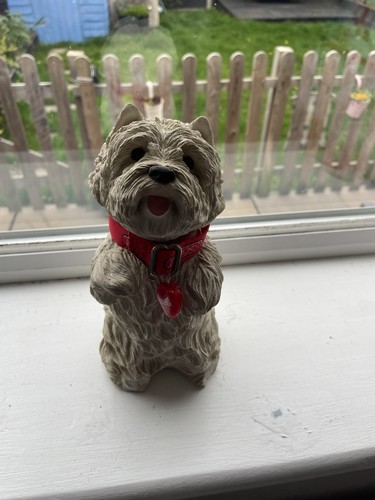 Large sandicast westie statue - large,