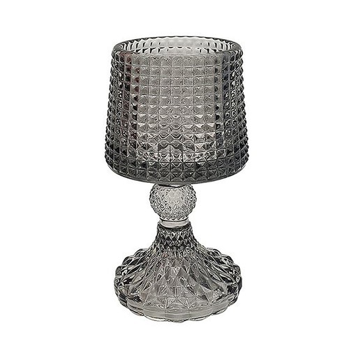 Glass candle holder - candle,