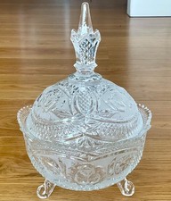 Vintage Heavy Crystal Footed