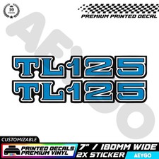 2x HONDA TL 125 Vinyl Decal