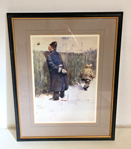 Lawson wood framed - framed, vintage