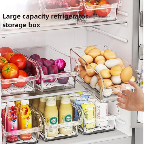 1pc clear fridge organizer - 1pc,