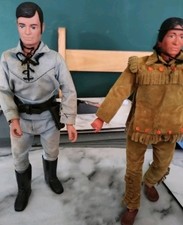 Vintage 1973 The Lone Ranger & Tonto Action Figure Toy Doll Gabriel 10 & spares 