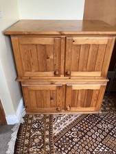 Small double cupboard pine hardly used