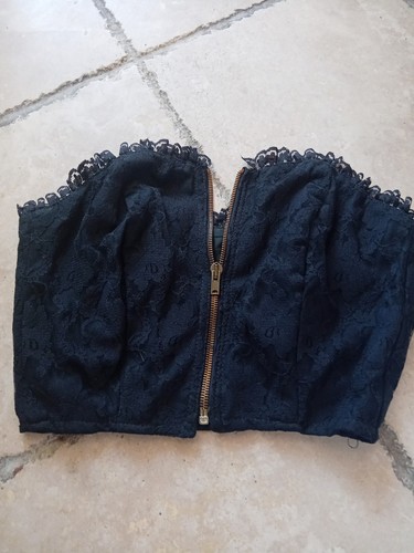 Yazoo black lace - black, boned