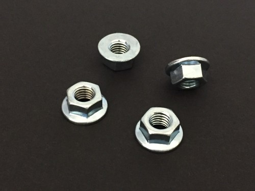 Non serrated flange - m8, nuts