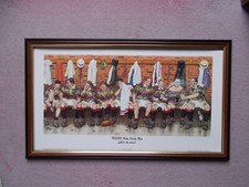 PRINTS BY JEDD LARGE SIZE FRAMED - RUGBY - NINE GENTLE MEN (AFTER THE STORM)