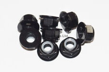 RC Flanged Nyloc Anodised Aluminium Wheel Nuts M3 M4 M5 Various Colours 