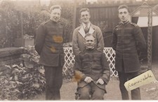OLD PHOTO MEN MILITARY WOUNDED