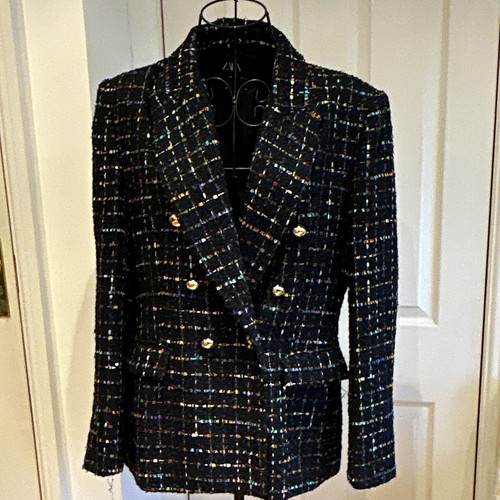 Zara women black plaid - women's,