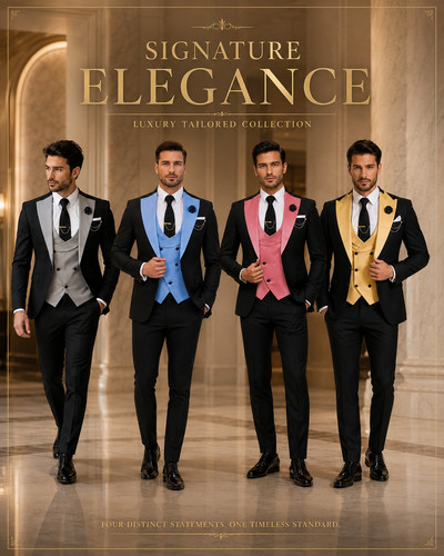 Men elegant groom suit - elegant,