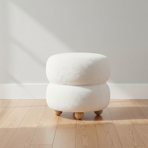 Beige sherpa upholstered - beige,